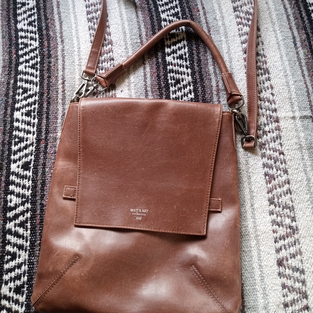 Faux leather bag!